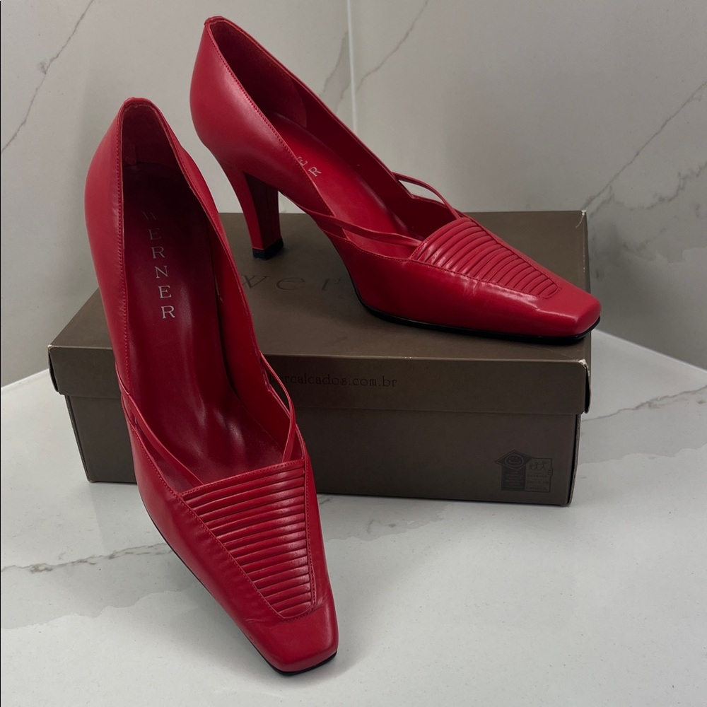 Werner Size 8.5 Red heels